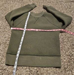 Olive Green Fleece Sweater